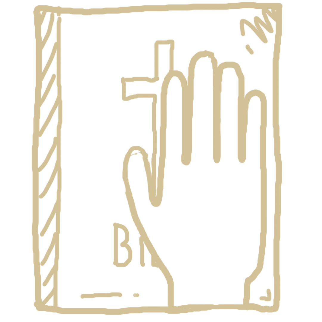 A graphic of hands holding a Bible