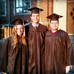 Class of 2012 classmates, Laura Egan, Tim Lagoy, and Ben Leavitt, graduated from Grove City together this spring. They have been classmates since Kindergarten at PCA.